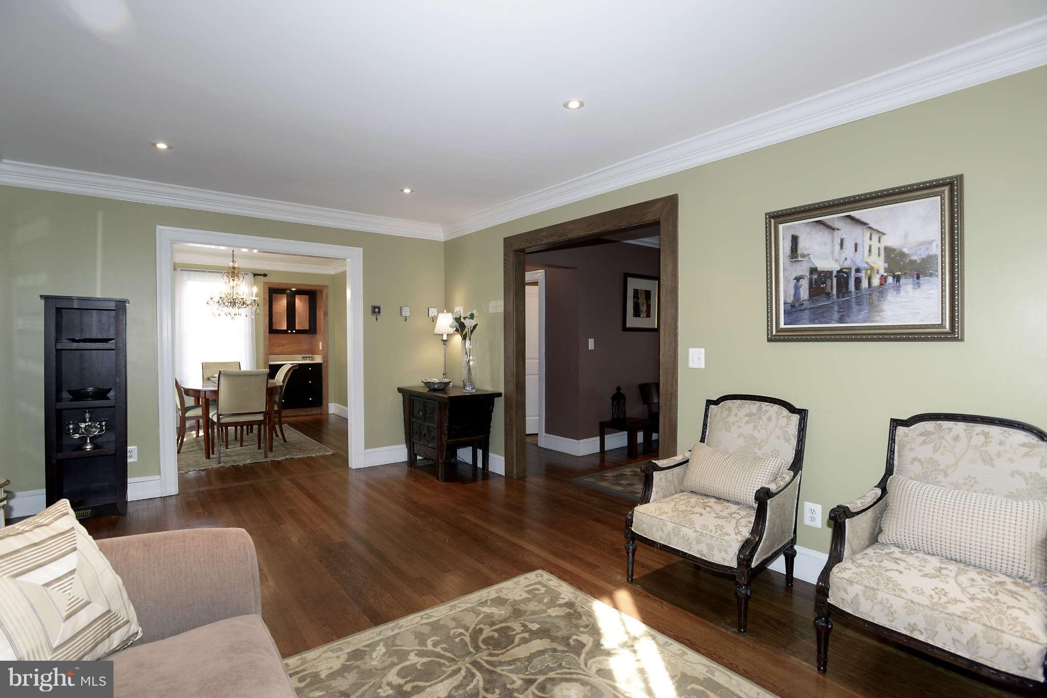 5619 Greentree Road Bethesda, MD 20817 - Photo 4 of 22 Living Room opens to Dining Room