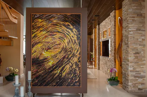 a view of swimming pool with an outdoor space