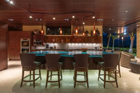 a view of a building with a yard