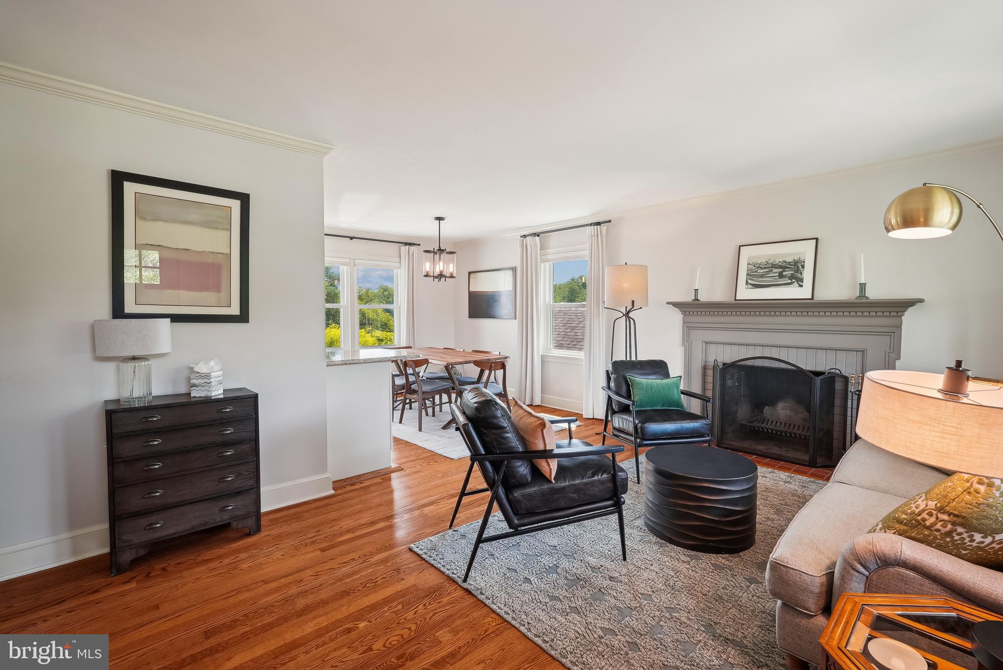 Refinished hardwoods throughout main level