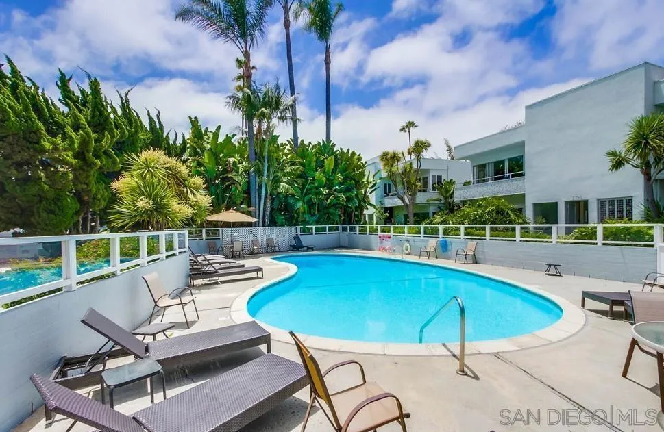 2358 Torrey Pines Road, Unit 19 La Jolla, CA 92037 - Photo 9 of 28 a view of a swimming pool with chairs
