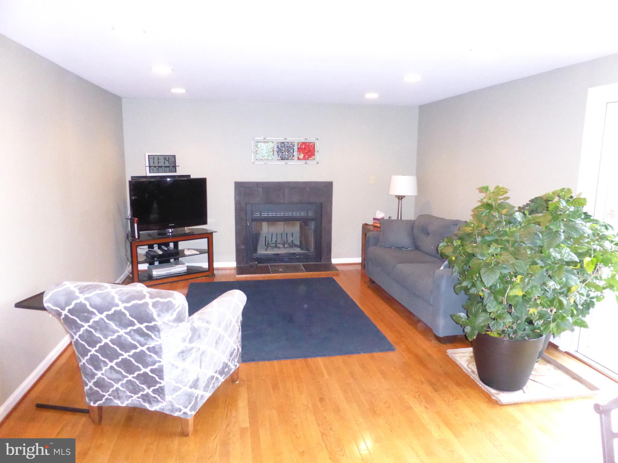 9107 Bowline Road Baltimore, MD 21236 - Photo 5 of 19 a living room with furniture a flat screen tv and a fireplace