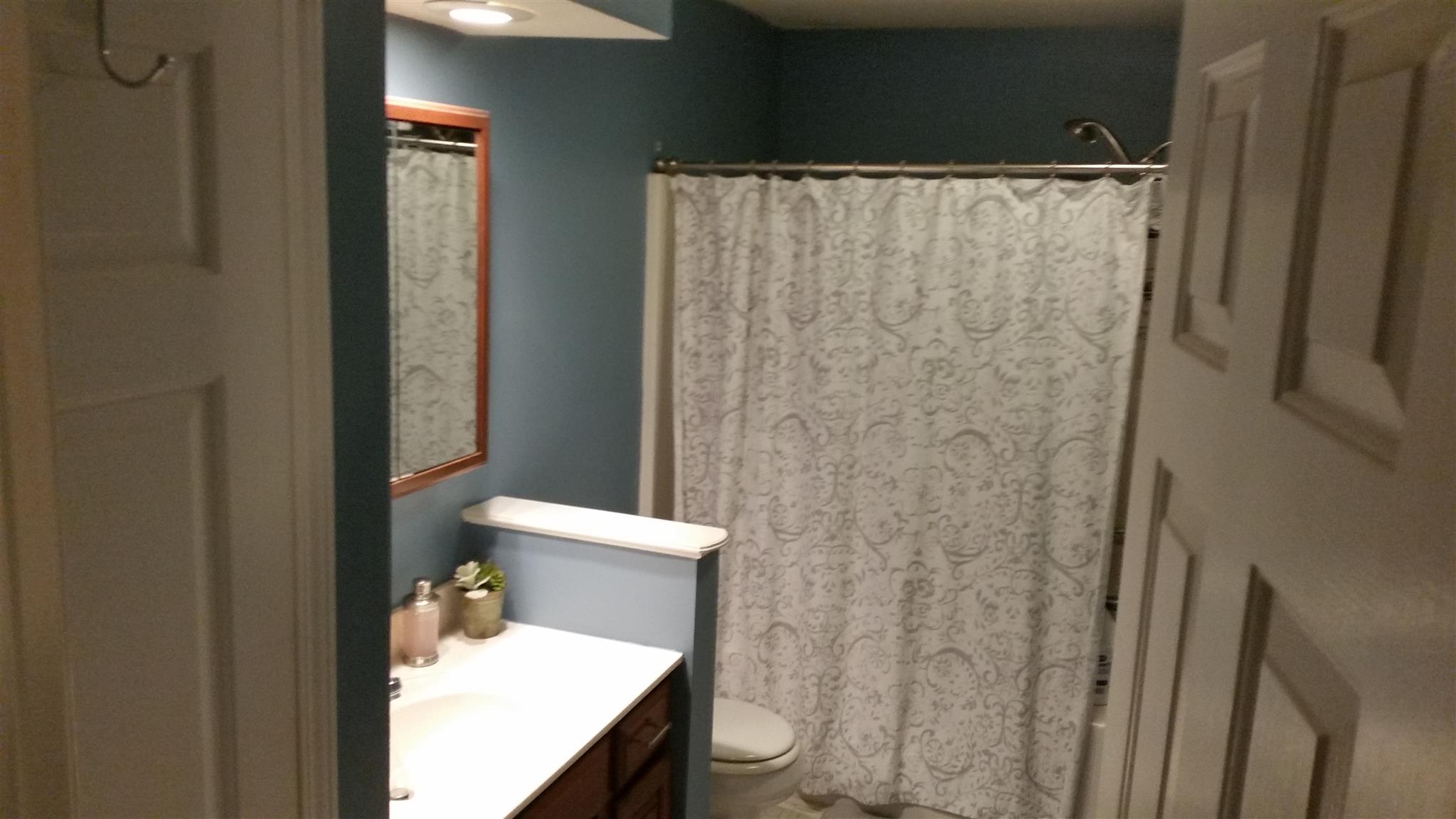 3718 Dobbin Road Springfield, TN 37172 - Photo 14 of 22 a bathroom with a toilet and a shower curtain