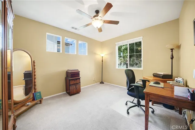 a view of workspace with a window