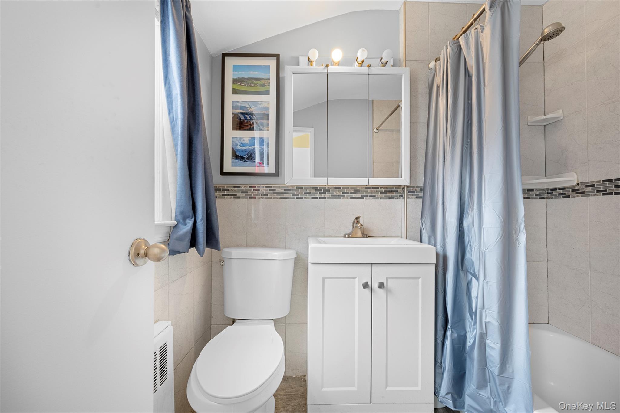 8807 Sabre Street Queens, NY 11427 - Photo 20 of 29 a bathroom with a toilet a sink and a mirror