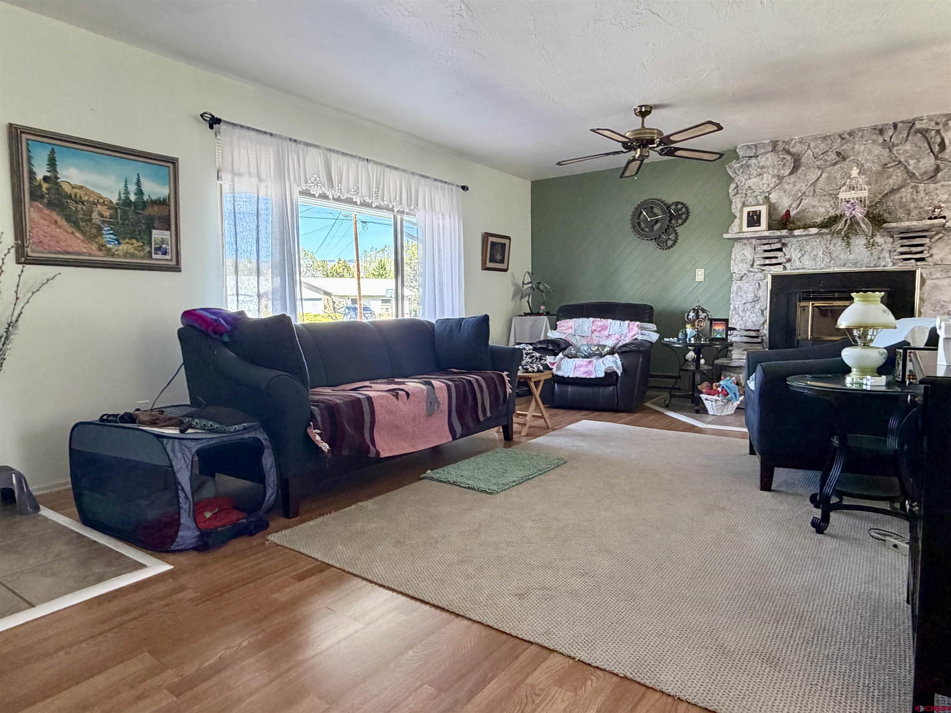 265 Northwest 10th Street Cedaredge, CO 81413 - Photo 7 of 40 a living room with furniture and a fireplace