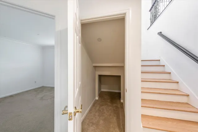 a view of an entryway with staircase