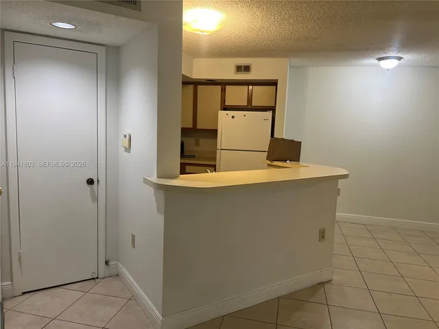 a room with washing machine