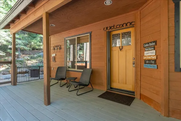a view of a entryway door of the house