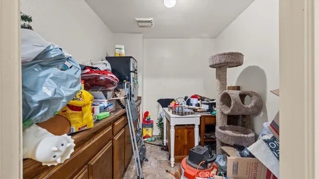 a room with storage and utility