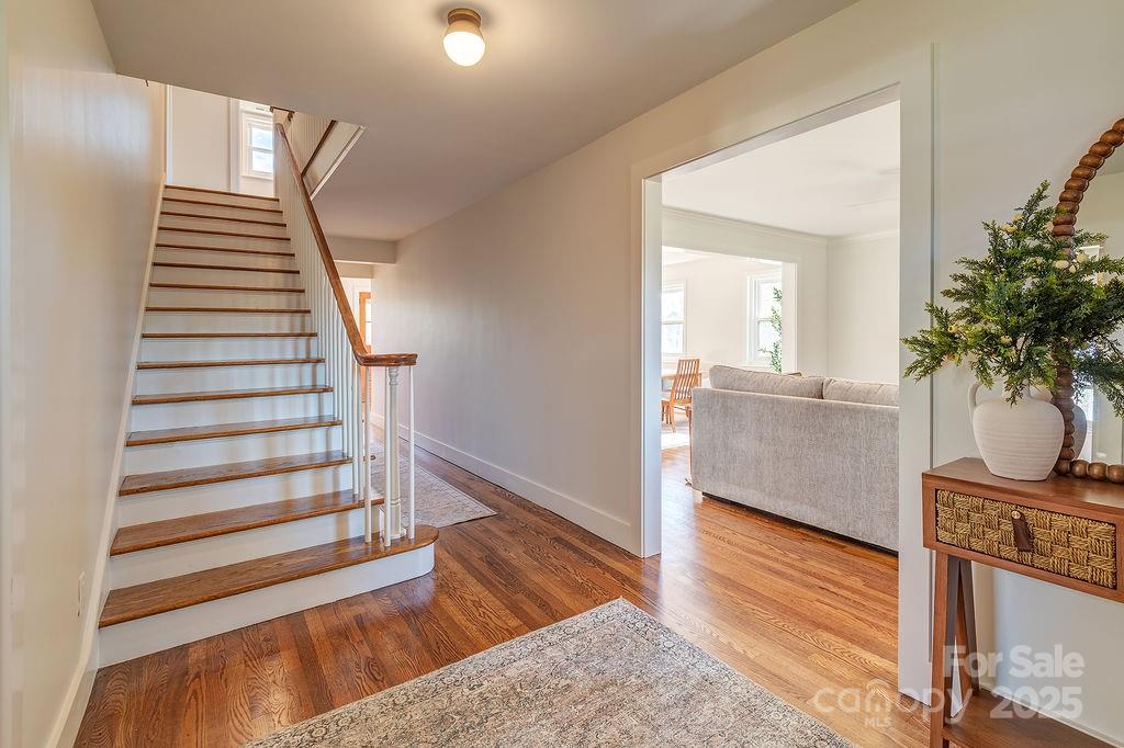 55 Cisco Road Asheville, NC 28805 - Photo 5 of 38 a view of entryway and hall with wooden floor