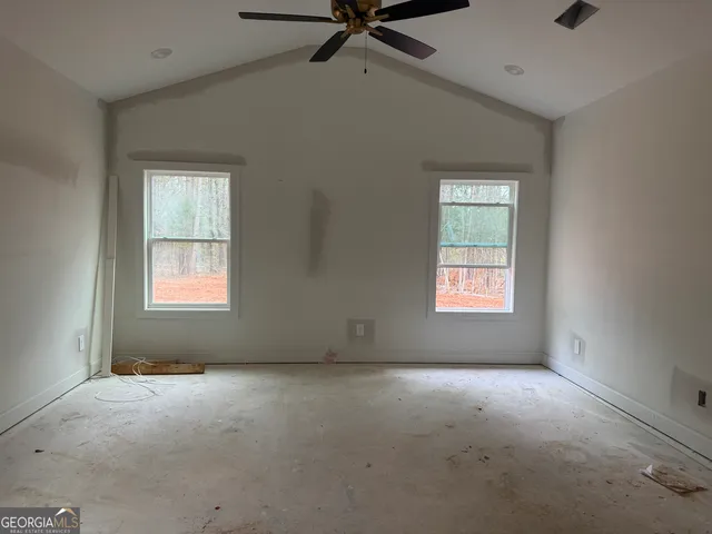 a backyard of a house