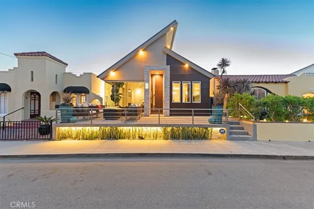a view of a house with a swimming pool