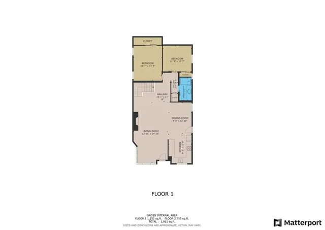 a picture of a floor plan