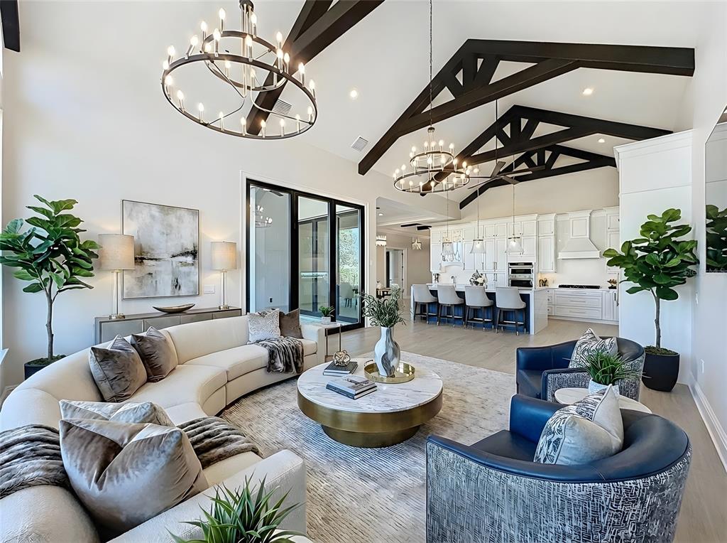 7394 Gathering Court Reunion, FL 34747 - Photo 4 of 44 a living room with furniture and a chandelier