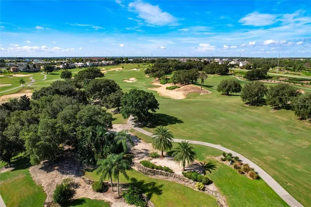 a view of a lake with a city