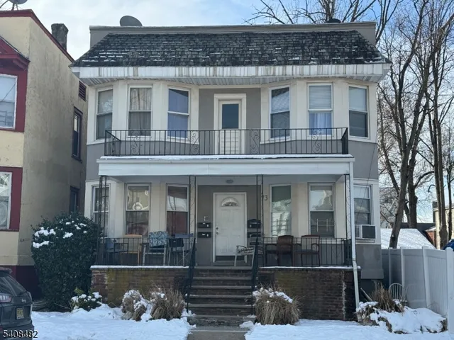 a front view of a house
