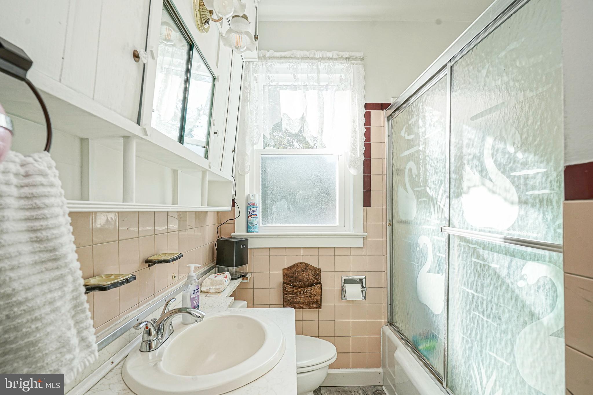 1345 East Walnut Road Vineland, NJ 08361 - Photo 21 of 26 a bathroom with a sink a toilet a mirror and shower