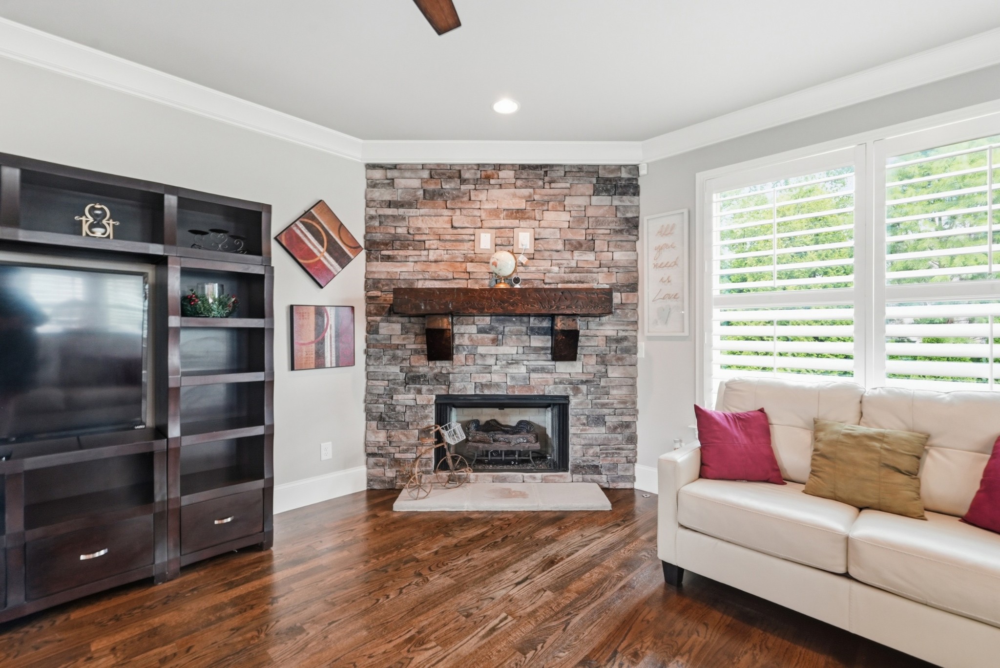 6000 Wallaby Court Spring Hill, TN 37174 - Photo 11 of 57 a living room with furniture fireplace and flat screen tv