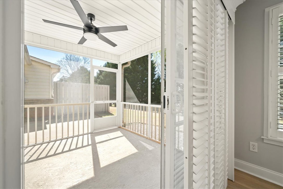 100 Shipyard Circle Anderson, SC 29621 - Photo 16 of 40 Enjoy outdoor living on this screened porch, perfect for relaxation and fresh air.