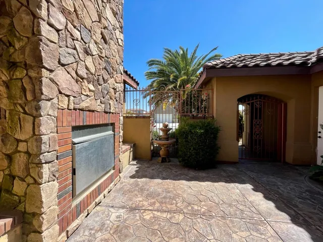 a front view of a house