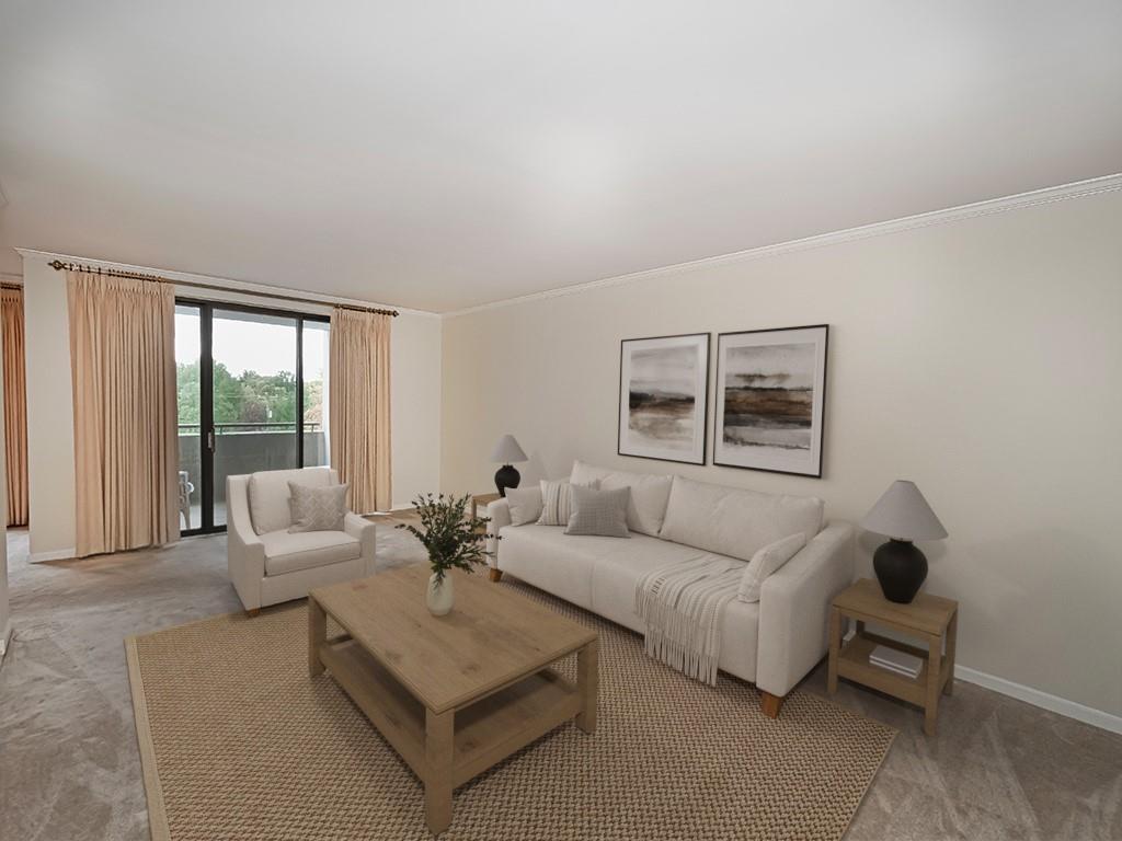 900 Washington Road, Unit 512 Pittsburgh, PA 15228 - Photo 5 of 29 a living room with furniture and a large window