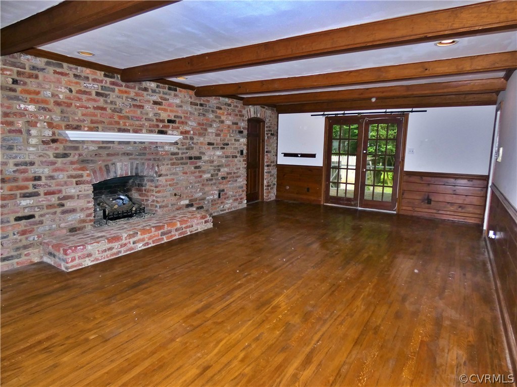 14011 Chepstow Road Midlothian, VA 23113 - Photo 21 of 49 a view of an empty room with a fireplace and a window