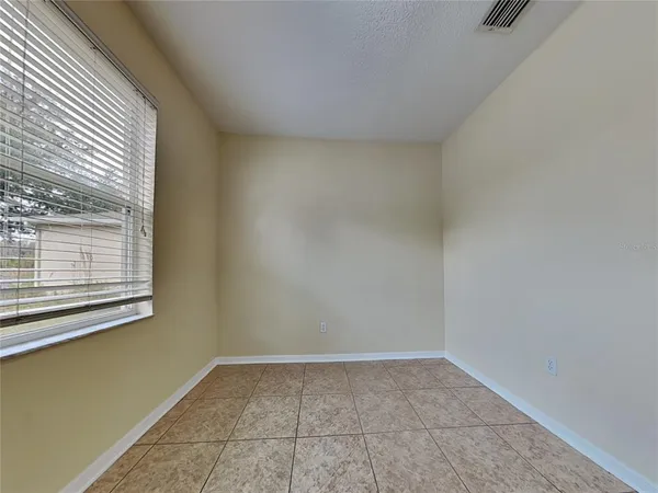 a view of a small space with window