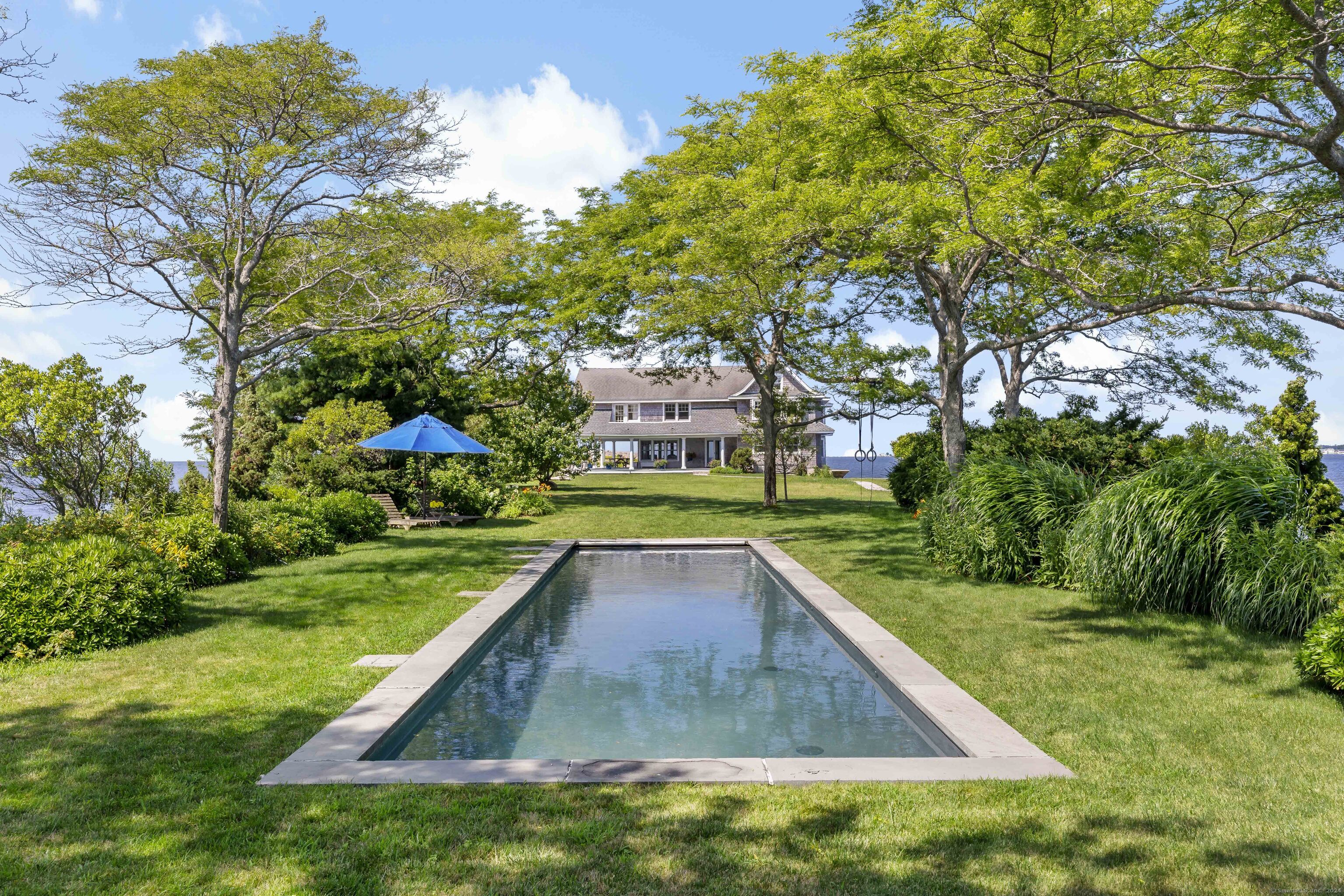 a view of a backyard with a garden