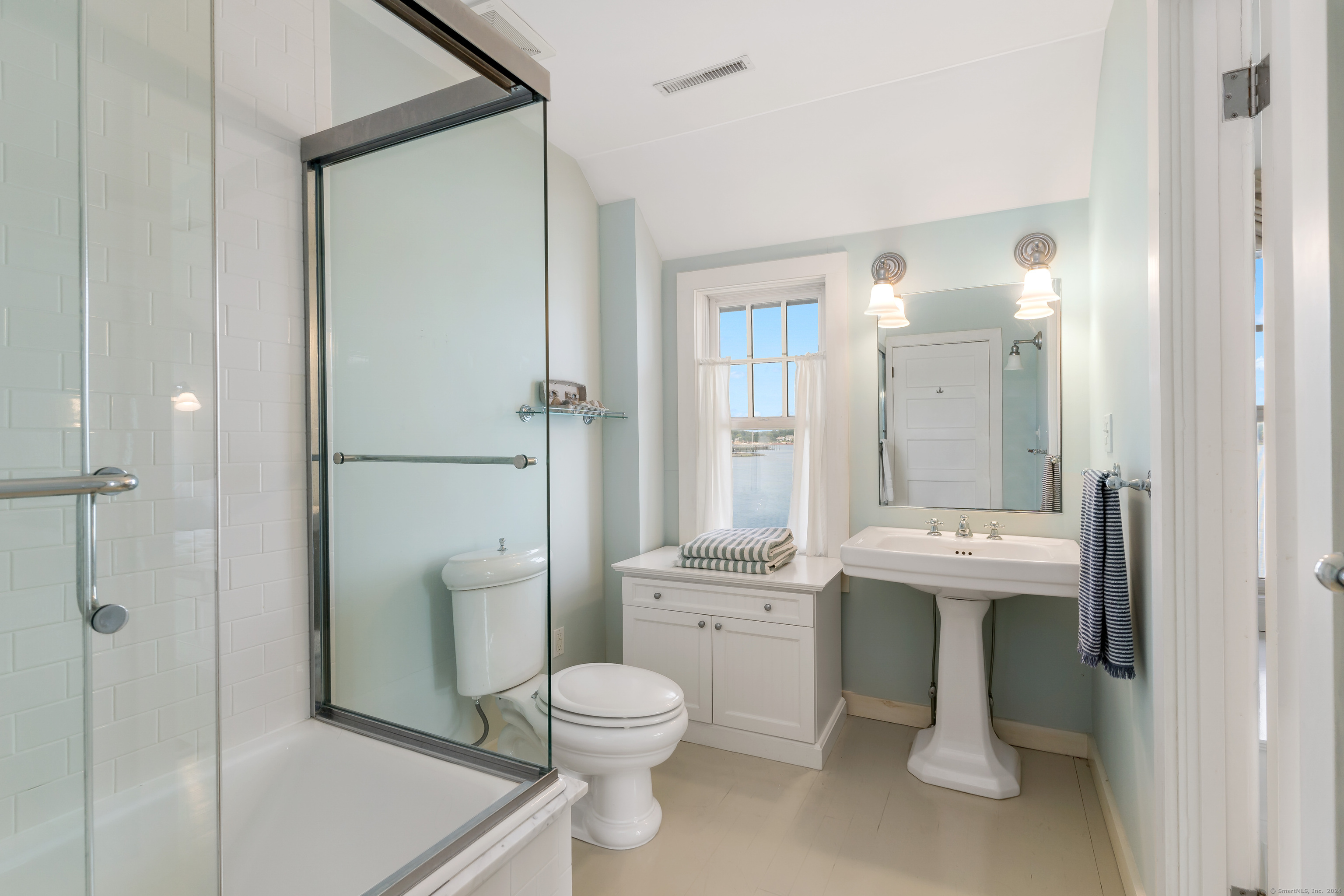 Potato Island Branford, CT 06405 - Photo 24 of 31 a bathroom with a toilet sink and shower