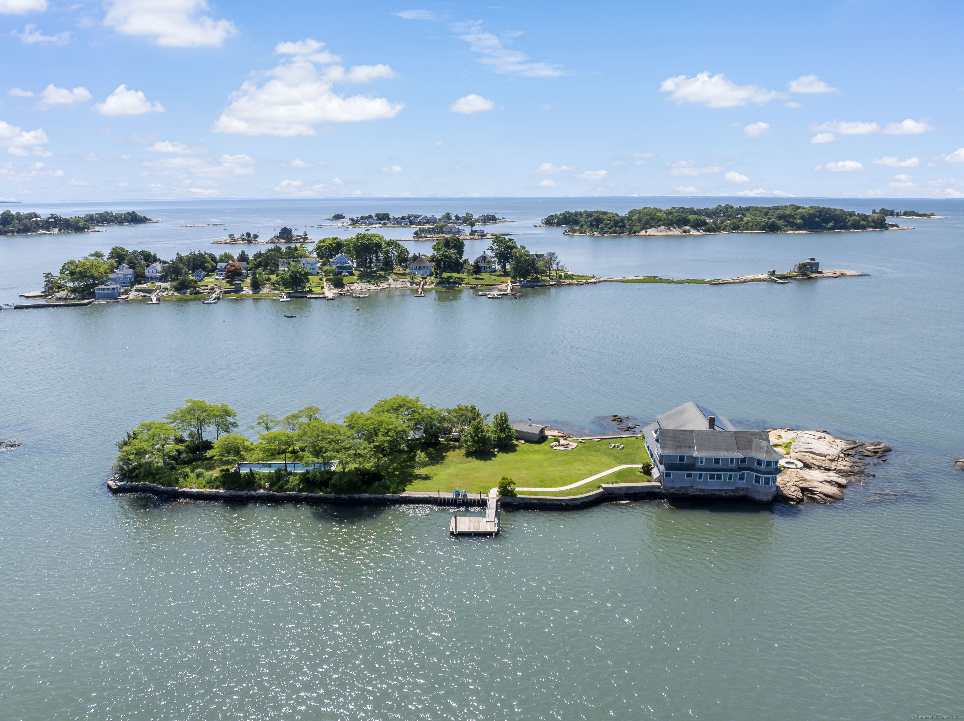 Potato Island Branford, CT 06405 - Photo 29 of 31 an aerial view of a house a table and a lake view