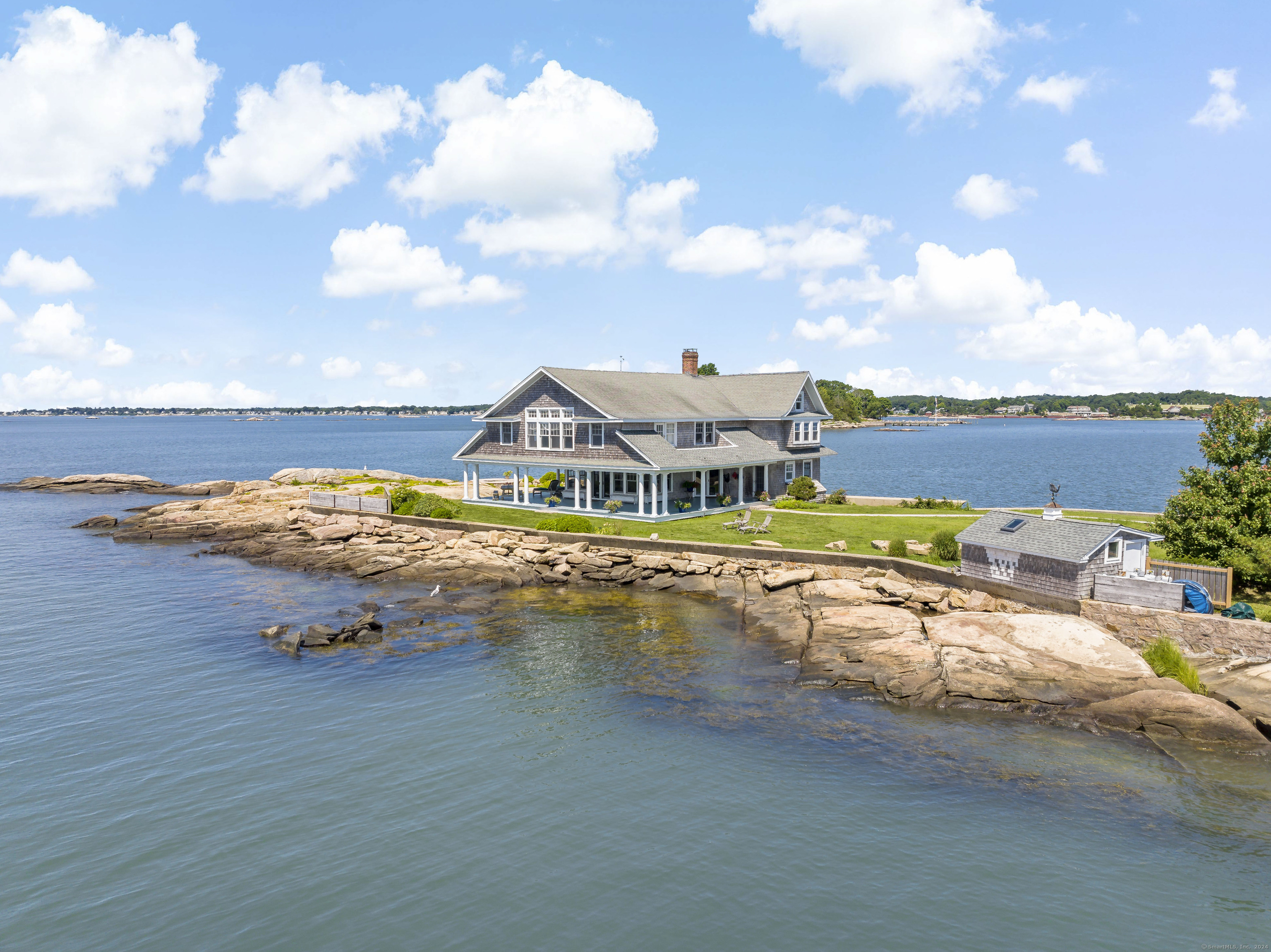 Potato Island Branford, CT 06405 - Photo 30 of 31 an aerial view of residential houses with outdoor space
