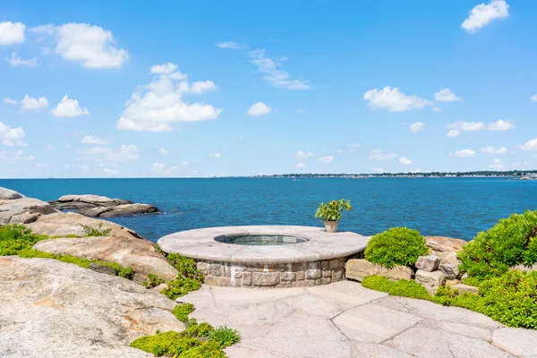 a view of outdoor space and ocean view