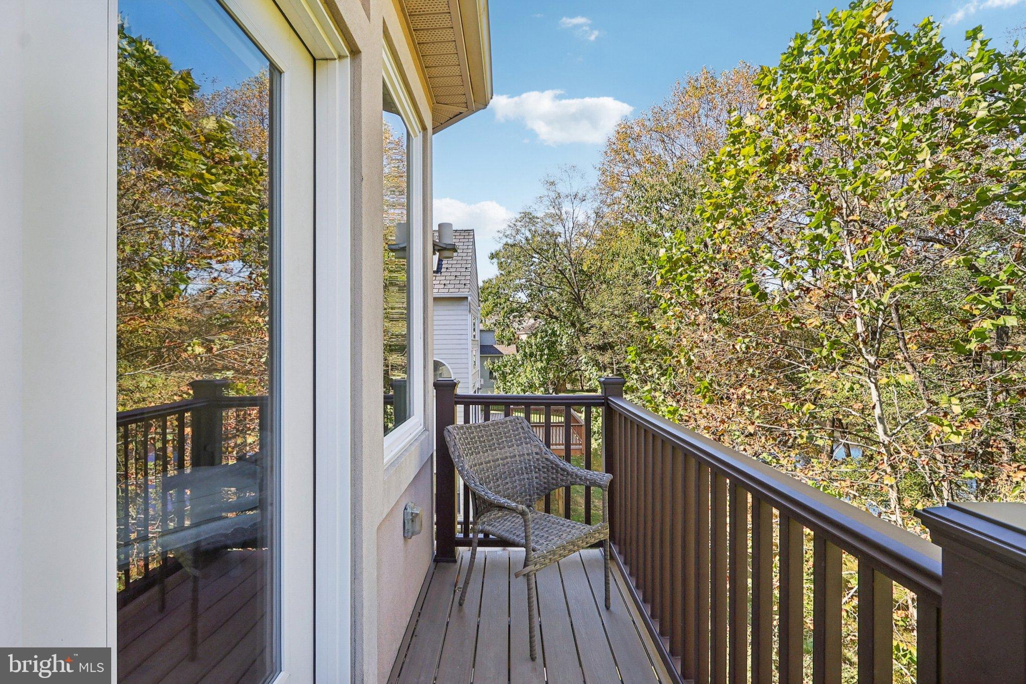 3211 Courtside Road Bowie, MD 20721 - Photo 46 of 108 Serene balcony with lush autumn views.