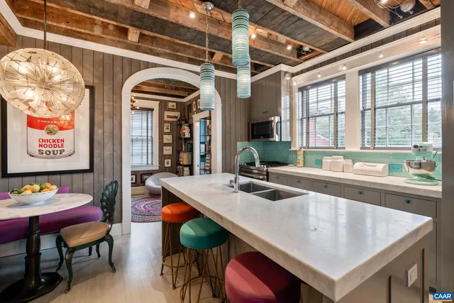 a room with furniture and window