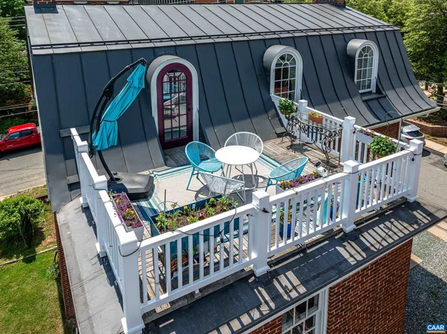 an aerial view of a city with lots of residential buildings