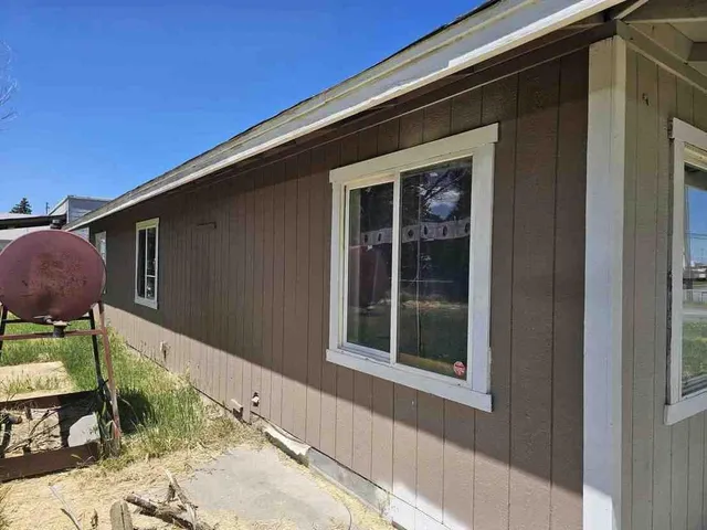 a backyard of a house