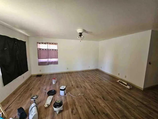 wooden floor in an empty room