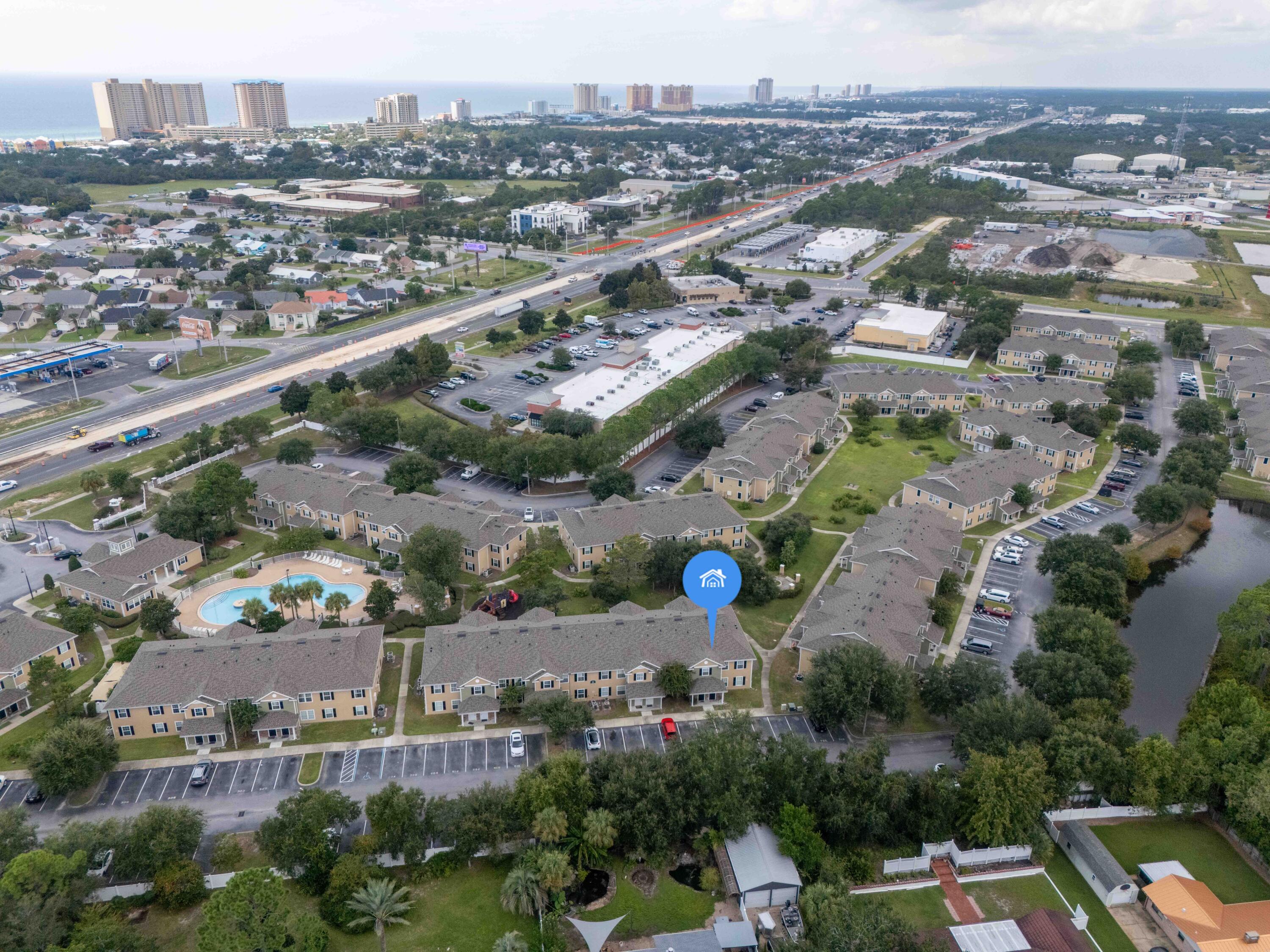 507 Lighthouse Road, Unit 507 Panama City Beach, FL 32407 - Photo 3 of 34 an aerial view of a city
