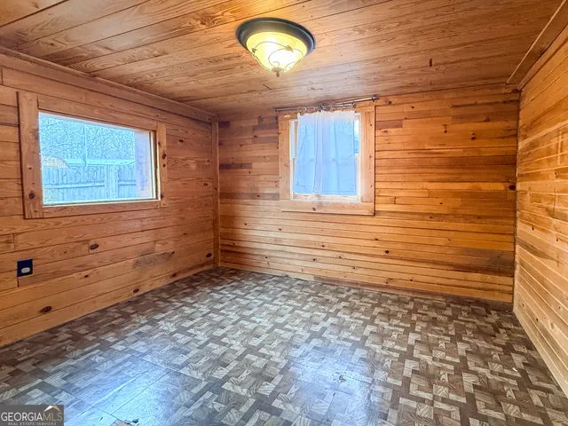 a view of a backyard of a house