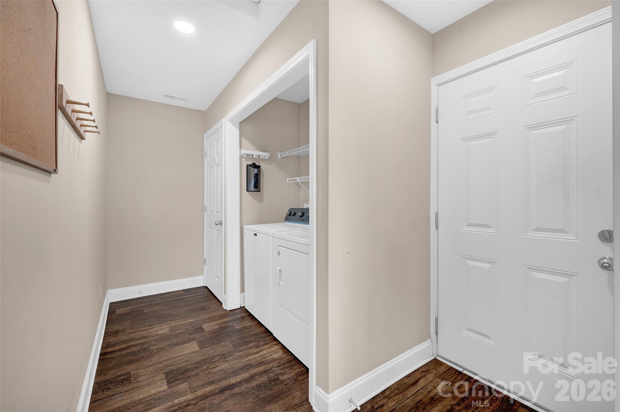 359 Rash Road Olin, NC 28660 - Photo 15 of 46 a view of hallway with wooden floor