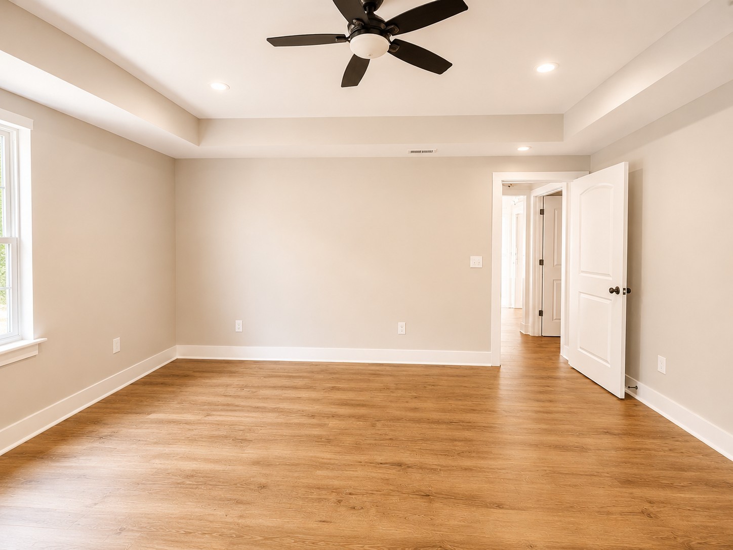 4619 Chapel Hill Road Southside, TN 37171 - Photo 17 of 29 a view of an empty room with wooden floor and a window