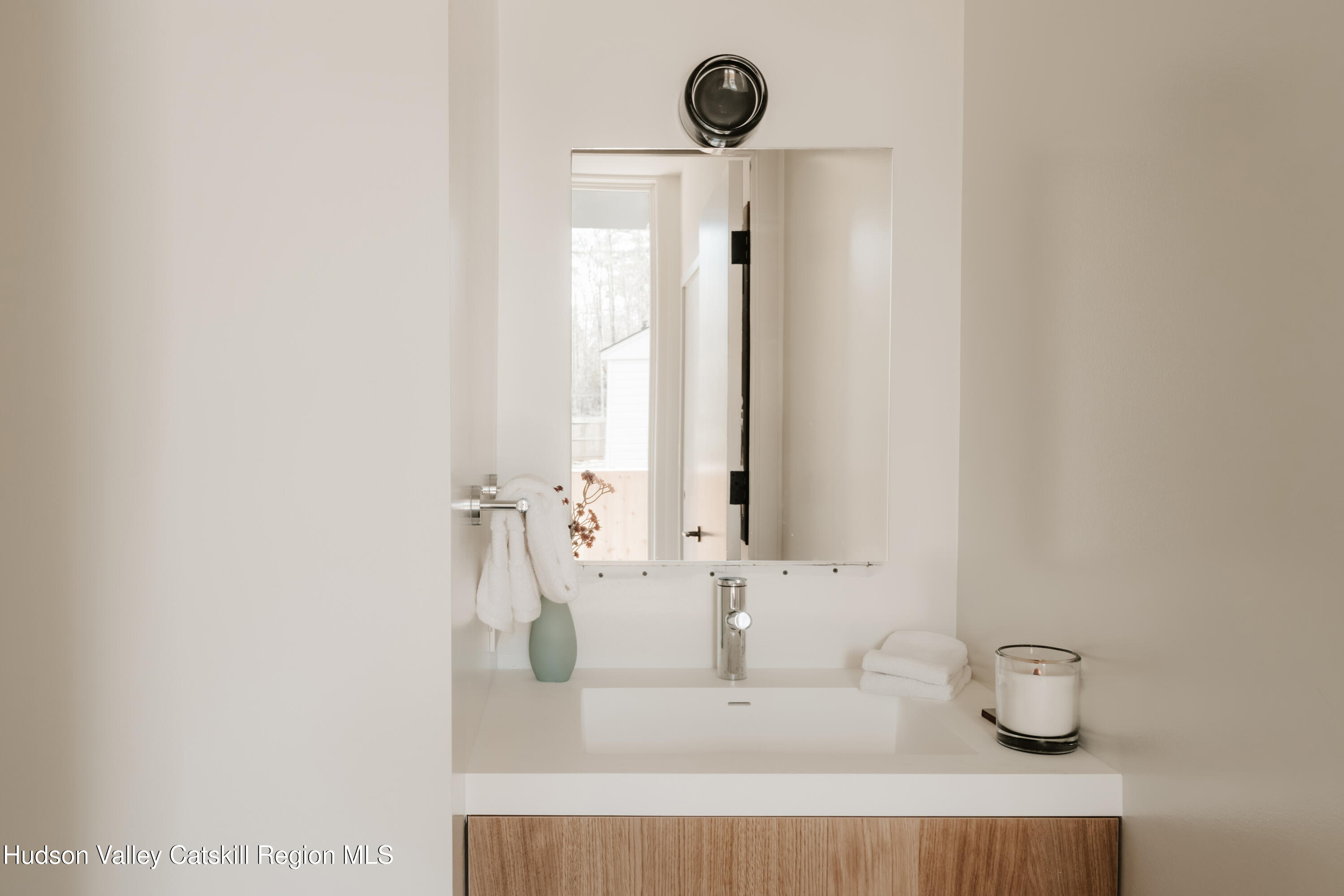 332 Mohonk Road High Falls, NY 12440 - Photo 17 of 38 a bathroom with a sink and a mirror
