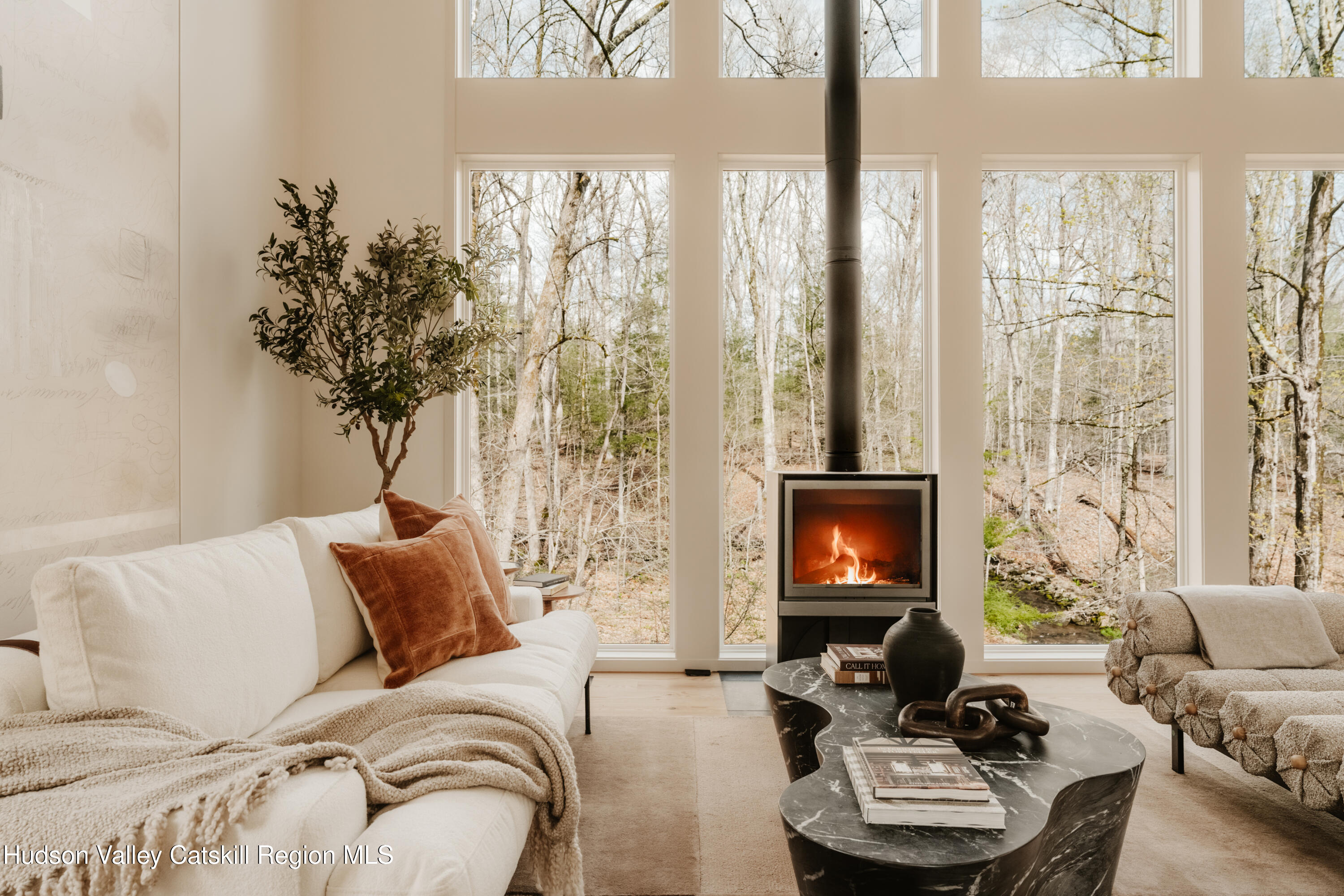 332 Mohonk Road High Falls, NY 12440 - Photo 7 of 38 a living room with furniture and a flat screen tv