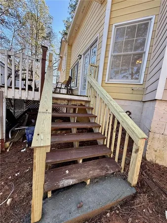 a view of balcony deck and patio