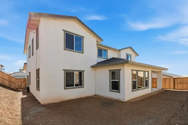 a front view of a house with windows