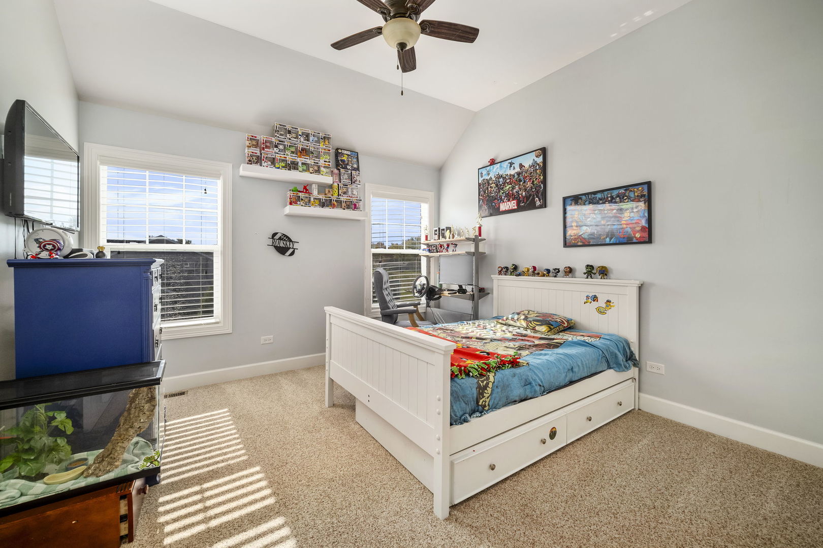 301 Arrowhead Drive Minooka, IL 60447 - Photo 26 of 43 a bed room with a bed and a window