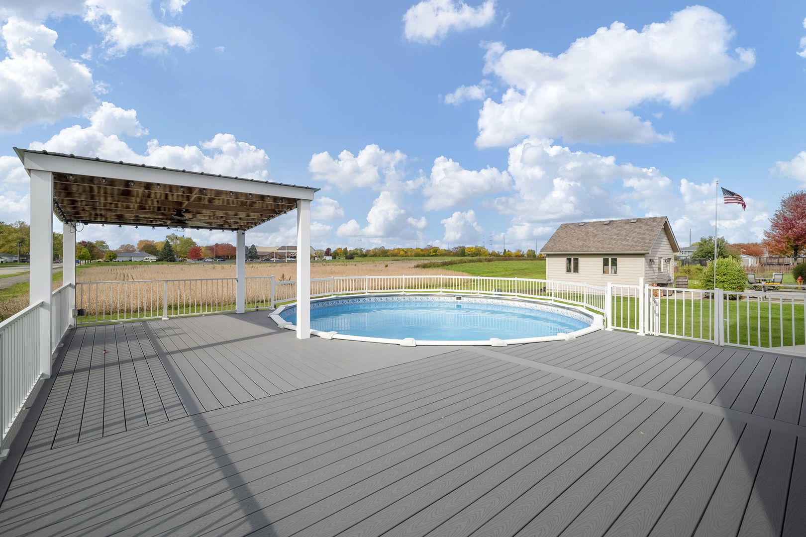 301 Arrowhead Drive Minooka, IL 60447 - Photo 33 of 43 a view of a swimming pool with a yard