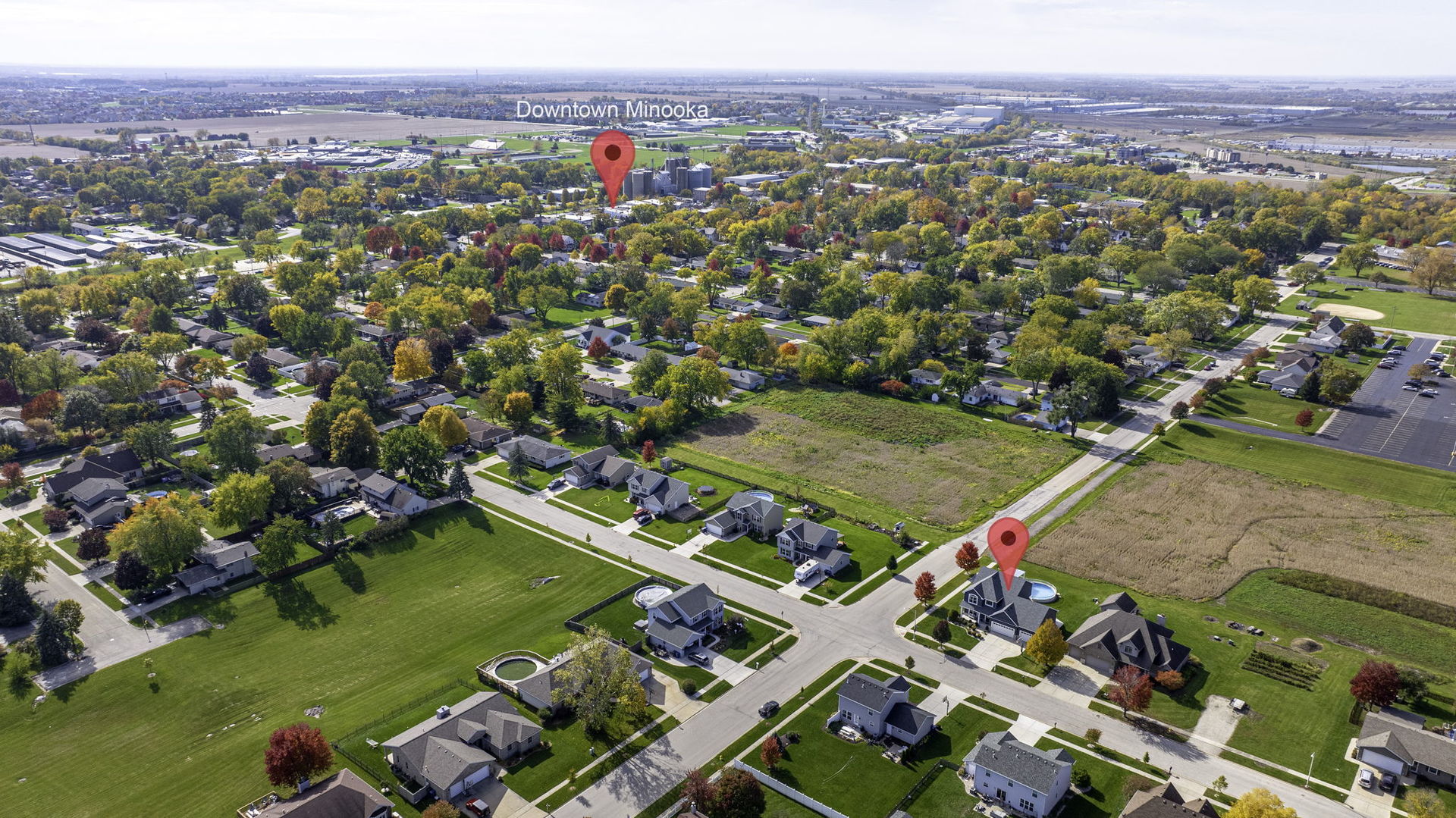 301 Arrowhead Drive Minooka, IL 60447 - Photo 38 of 43 an aerial view of a city