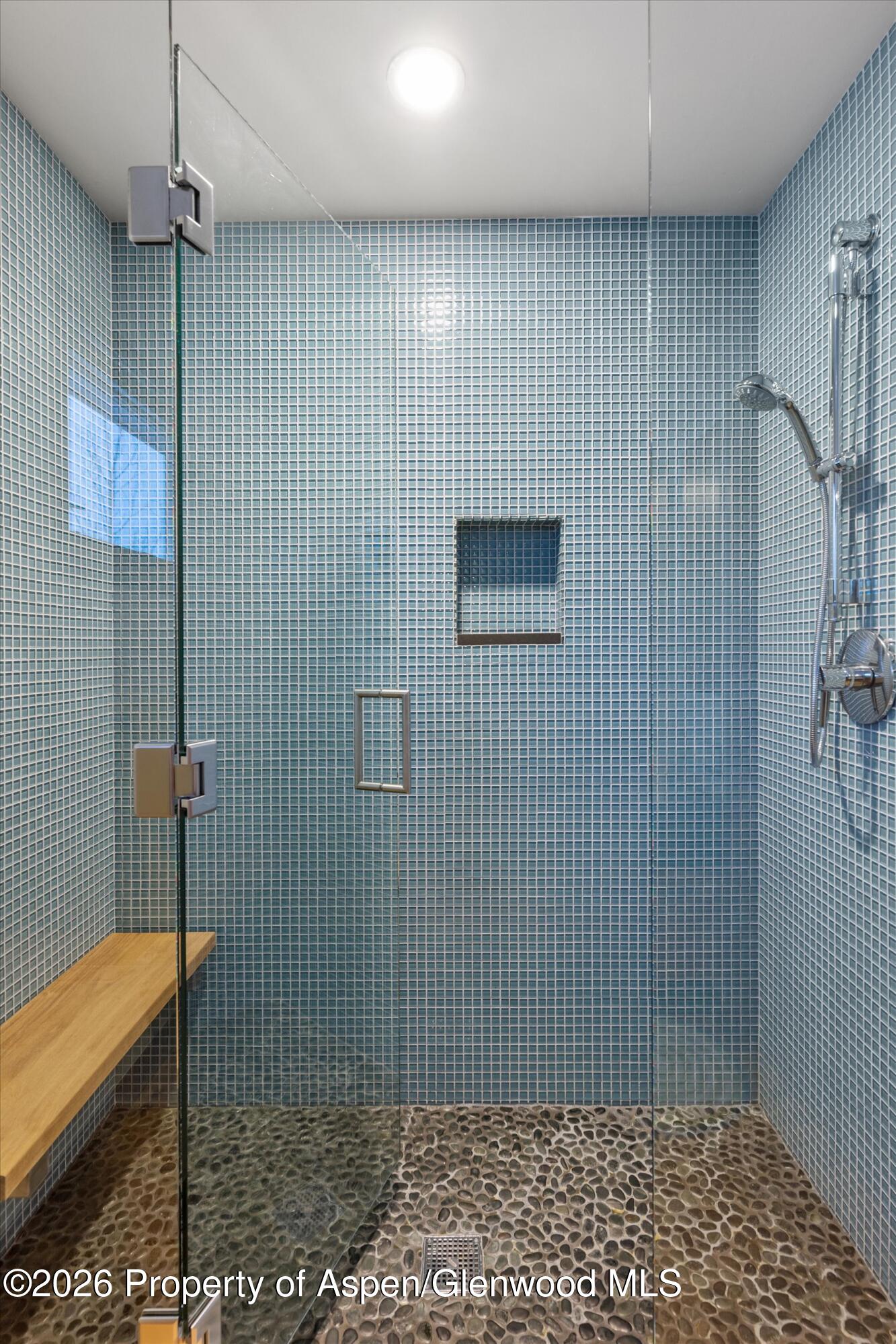 8389 Upper River Road Woody Creek, CO 81656 - Photo 23 of 27 a bathroom with a shower